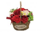 フラワーガーデンバスケット　レッド