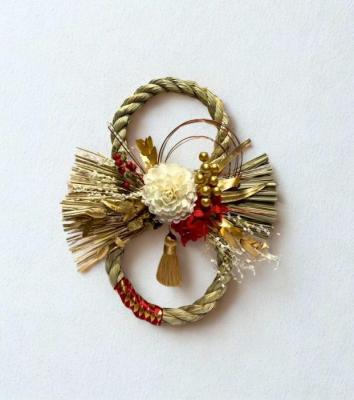 8の字しめ飾り　●ホワイト●